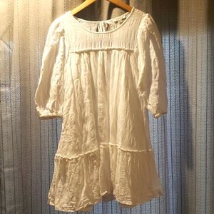 American Eagle white gauze lined dress, size XS, never worn